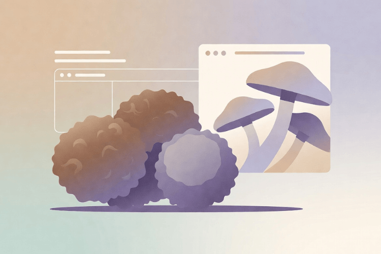 magic mushroom or magic truffles