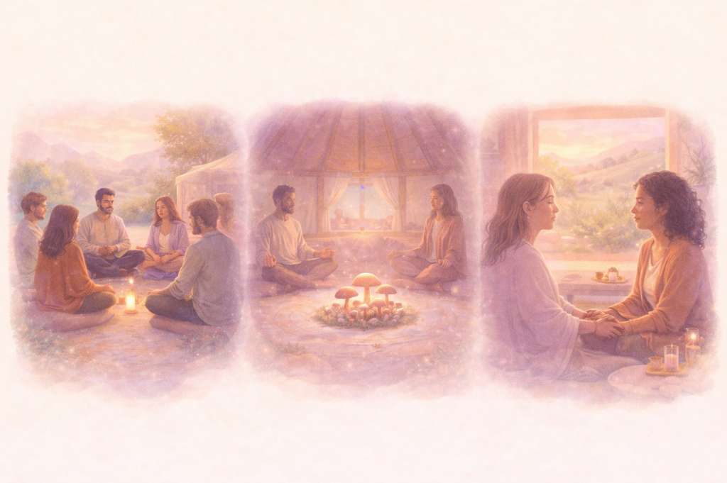 hallucogenic retreat structure